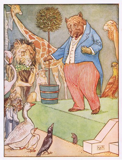 Und der Bär sang ein sentimentales Lied, Illustration aus 